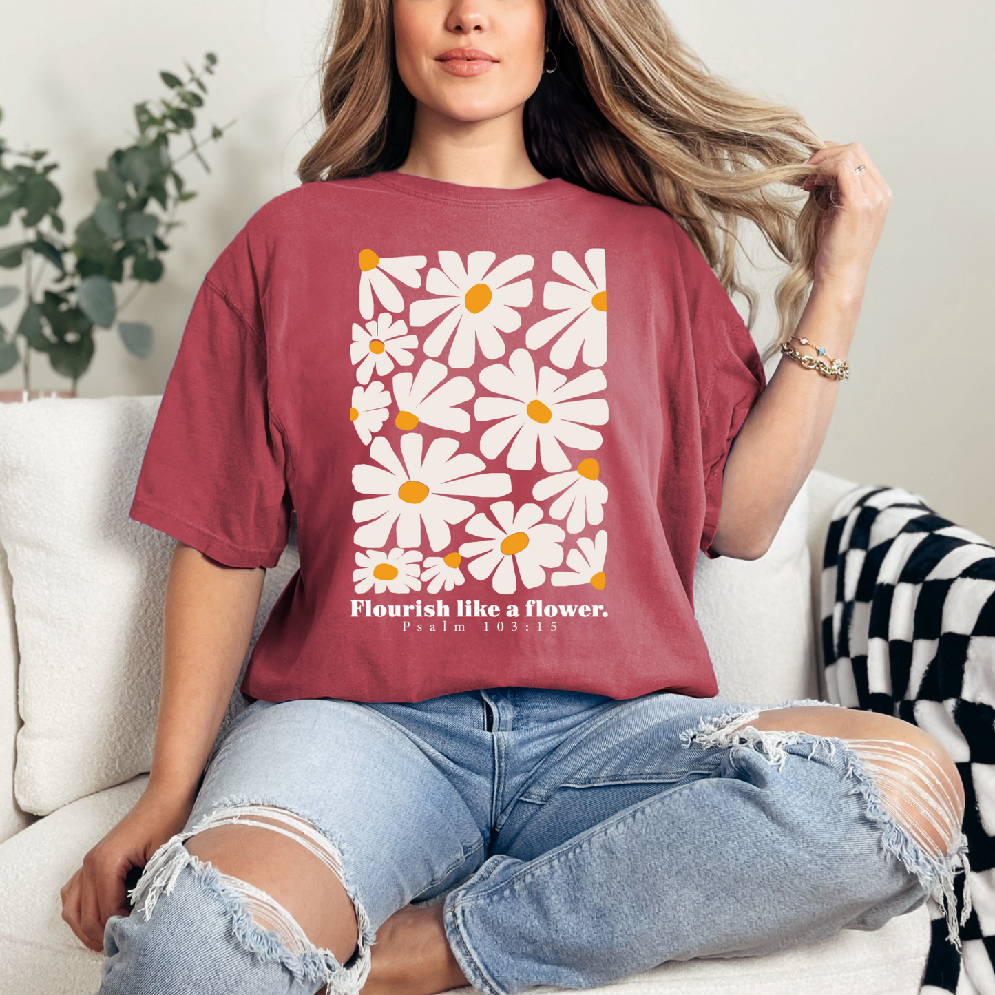Flourish like a Flower Christian T-Shirt