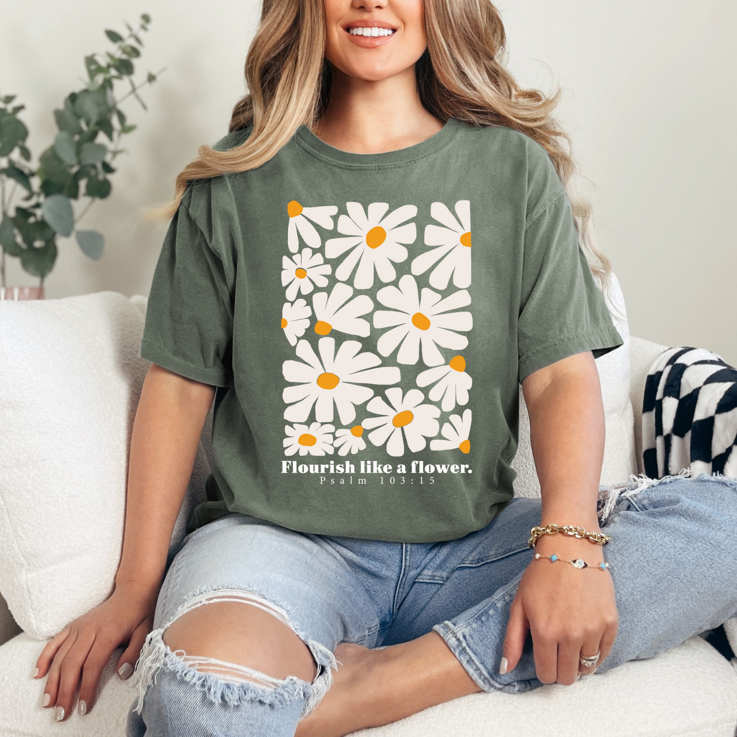 Flourish like a Flower Christian T-Shirt