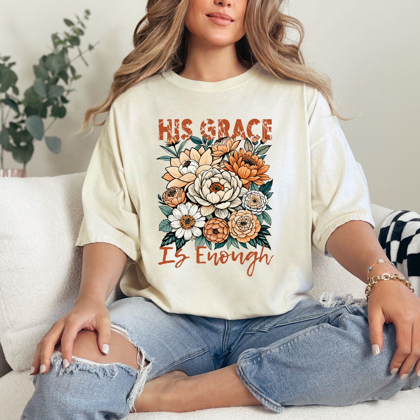 His Grace is Enough Christian T-Shirt