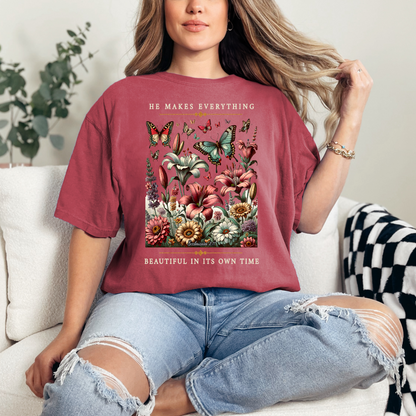 He Makes Everything Beautiful in it's Own Time Christian T-Shirt