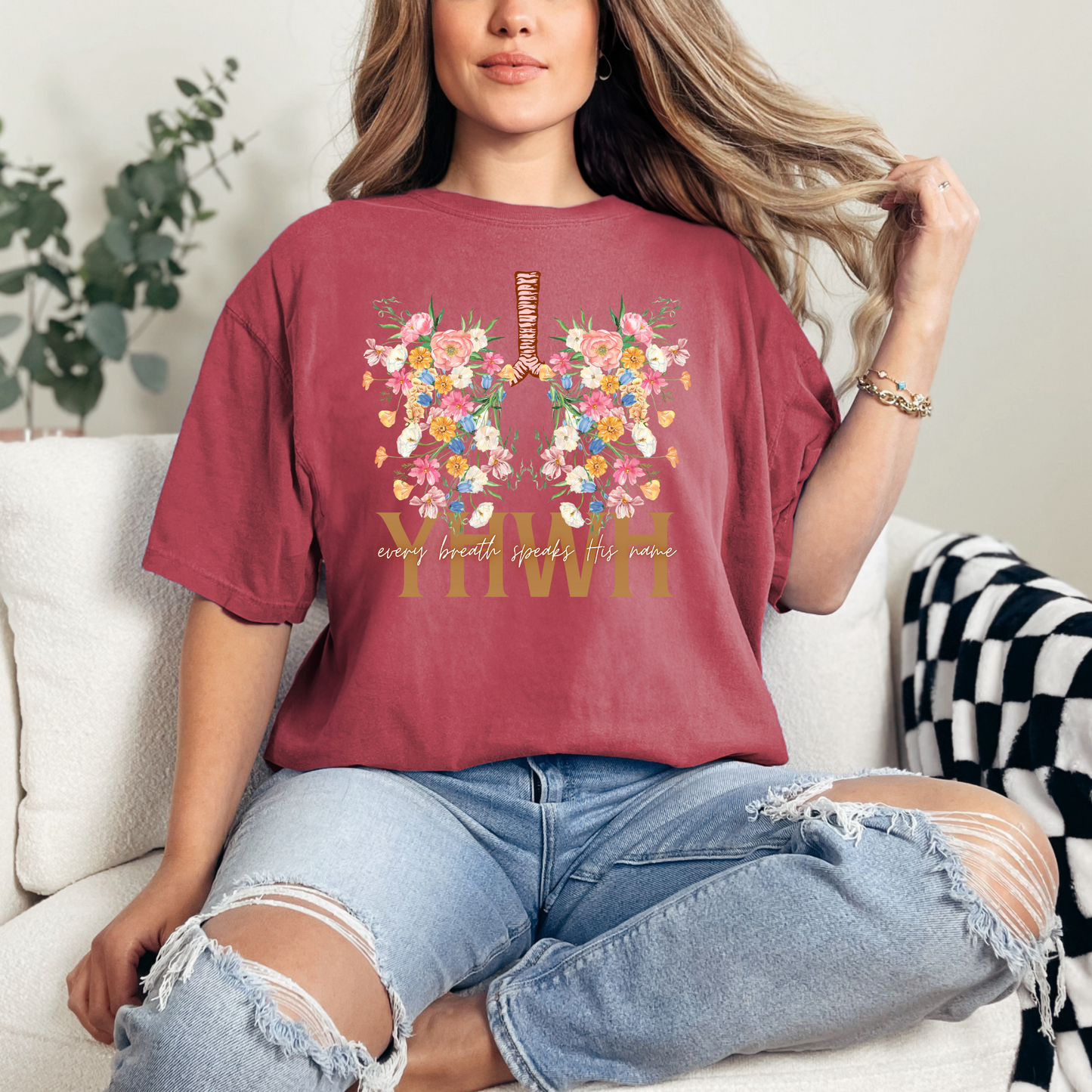 YHWH Wildflower Christian T-Shirt