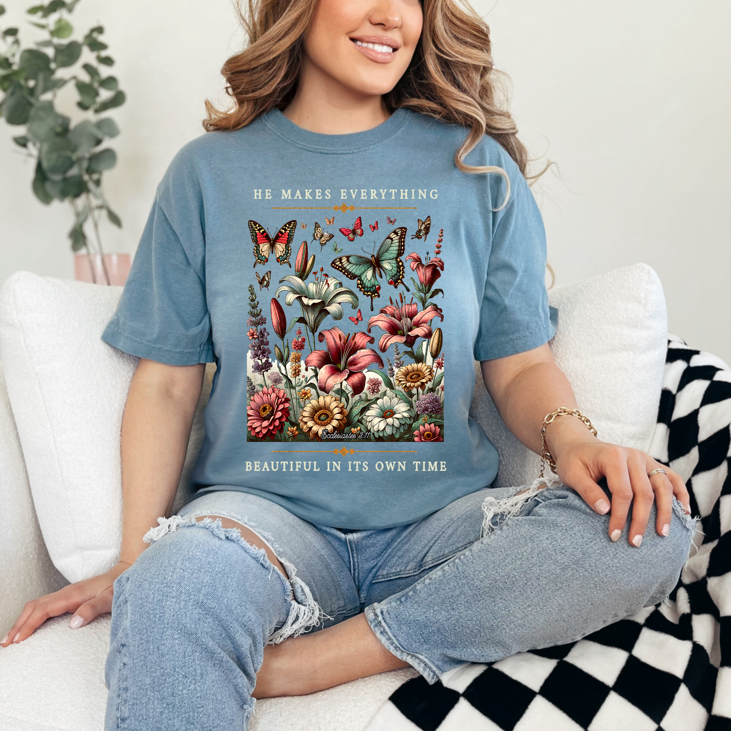 He Makes Everything Beautiful in it's Own Time Christian T-Shirt