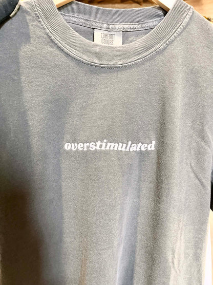 Embroidered Overstimulated T-Shirt