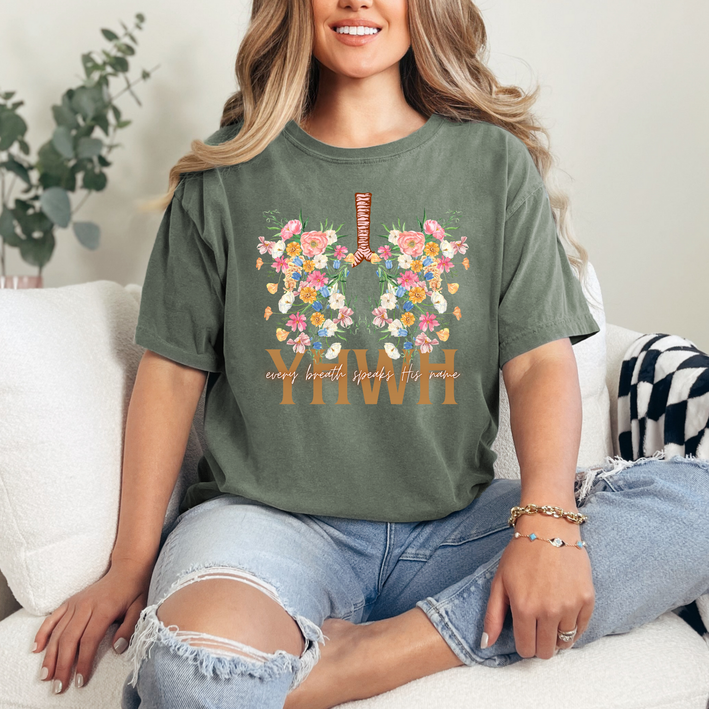 YHWH Wildflower Christian T-Shirt