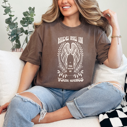 Hide Me in The Shadow of Your Wings Christian T-Shirt