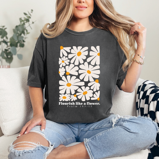 Flourish like a Flower Christian T-Shirt