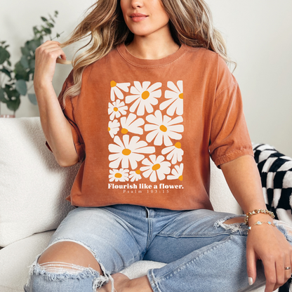 Flourish like a Flower Christian T-Shirt