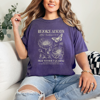 Rejoice Always Pray Without Ceasing Christian T-Shirt