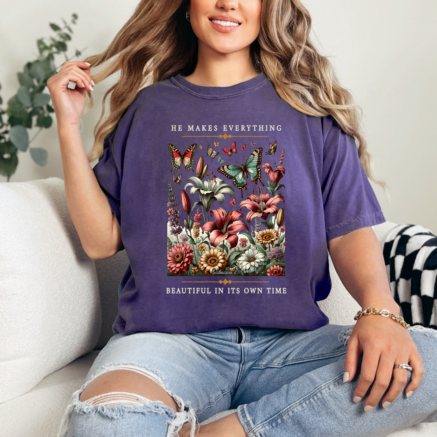 He Makes Everything Beautiful in it's Own Time Christian T-Shirt