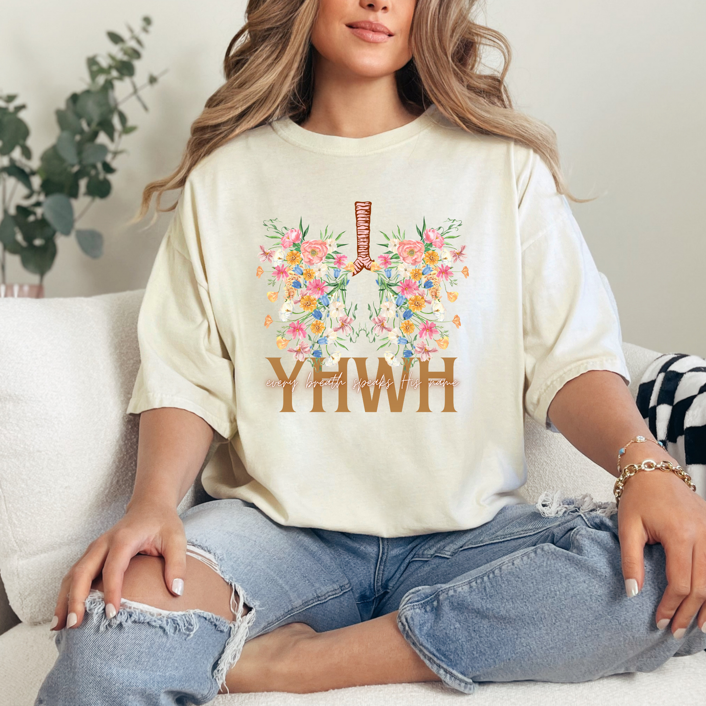 YHWH Wildflower Christian T-Shirt