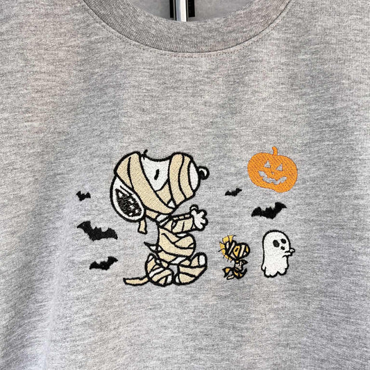 Snoopy Halloween Embroidered Sweatshirt