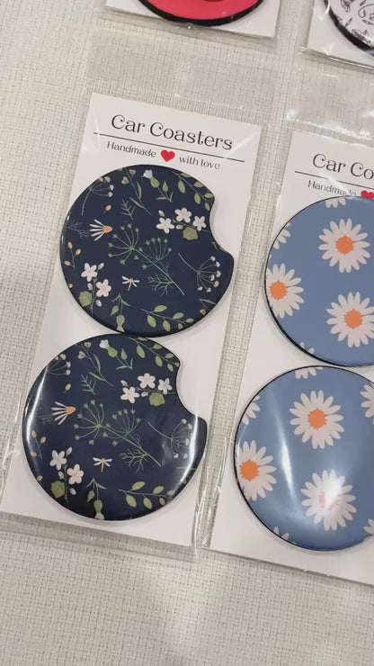 Durable Neoprene Car Coasters – Protect Cup Holders from Spills